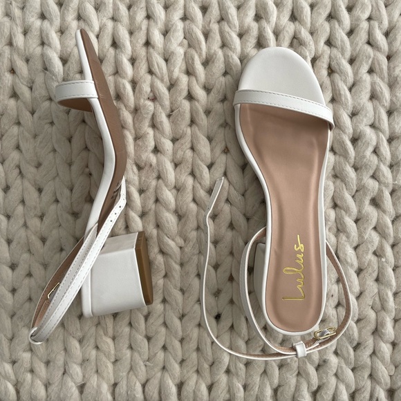 Lulus white kitten heels - Picture 3 of 8